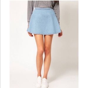 American Apparel Jean Skirt